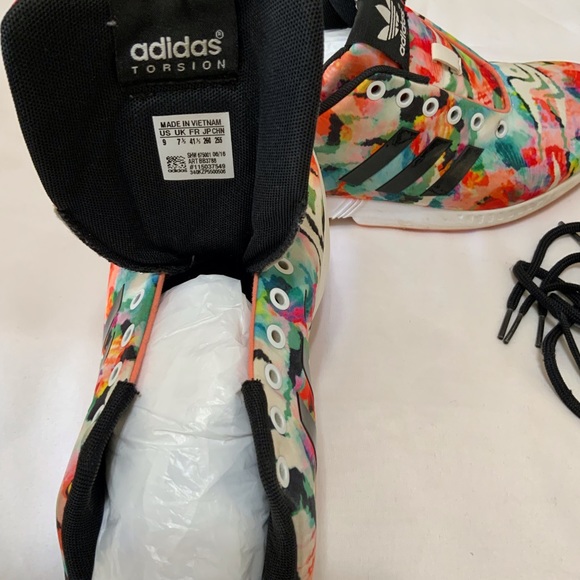 ADIDAS TORSION KICKS / BLACK/PINK MULTICOLORED. SIZE- 9 - Picture 3 of 7